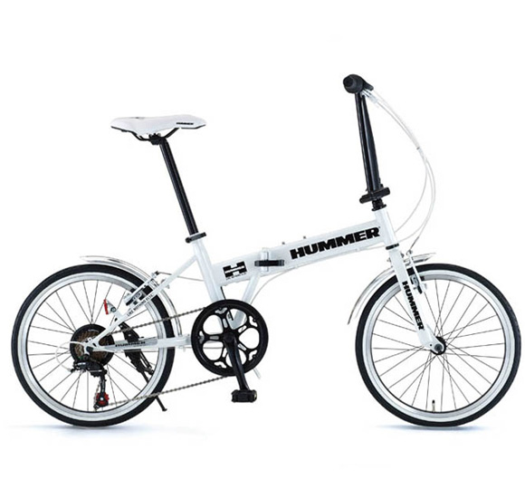 HUMMER(ハマー) 折りたたみ自転車 FDB207 20インチ シマノ7段変速 ホワイト 販売価格(税込)24,801円 健康ダイエット スポーツグッズ