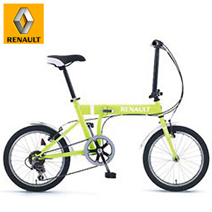 RENAULT(ルノー) 折りたたみ自転車 FDB186 グリーン 18インチ・6段変速 健康ダイエット スポーツグッズ